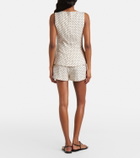 Faithfull Lila polka-dot linen shorts