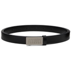 MM6 Maison Margiela Black Numeric Mini Calf Leather Belt