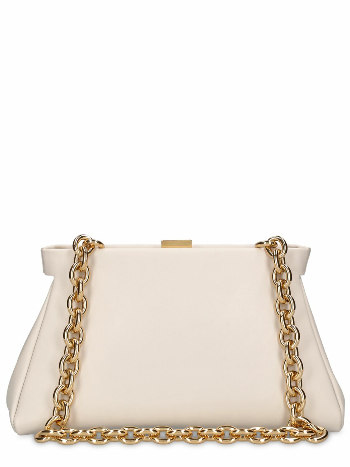 DEMELLIER Cannes Chunky Chain Leather Clutch DeMellier