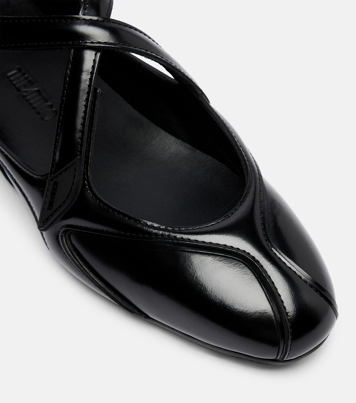 The Attico Floor 01 patent leather ballet flats
