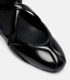 The Attico Floor 01 patent leather ballet flats