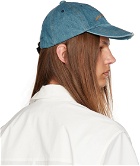 Song for the Mute Blue Embroidered Denim Cap