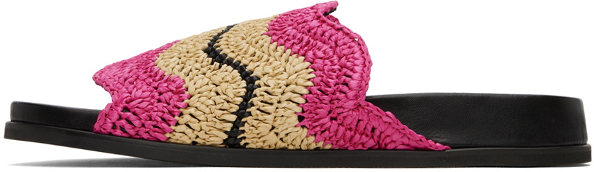 Marni Pink & Beige No Vacancy Inn Edition Fussbett Sandals