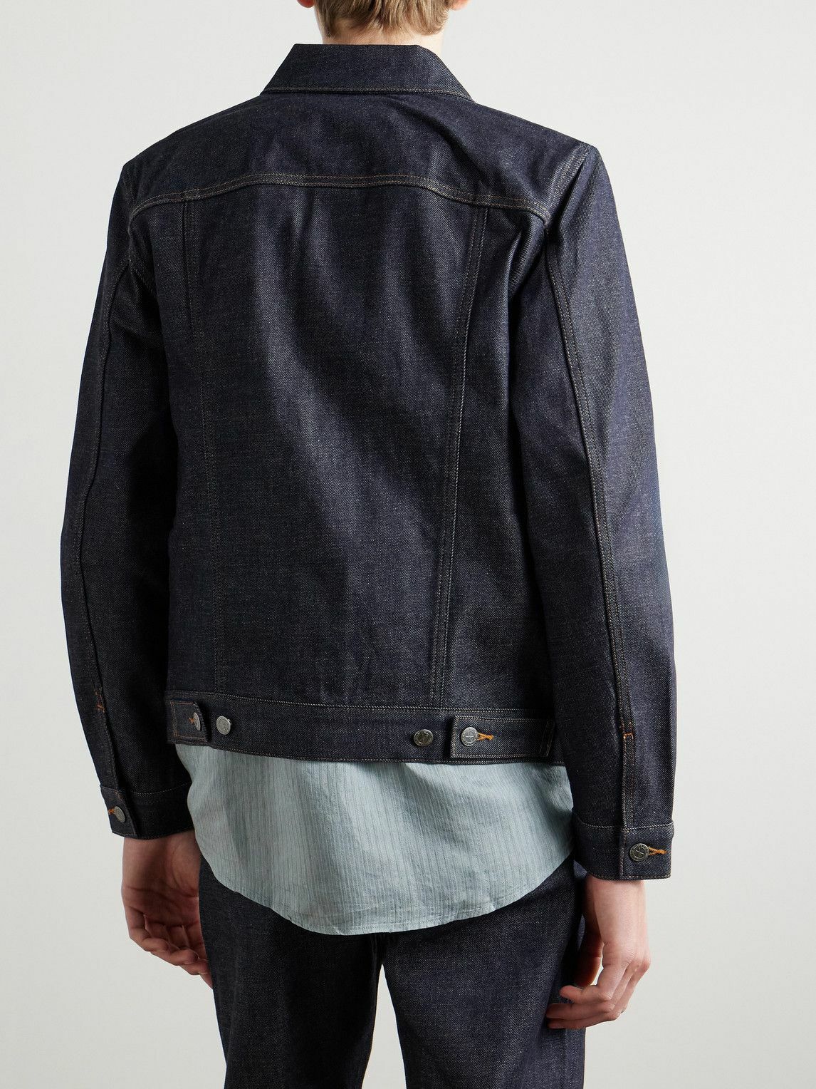 A.P.C Denim Fitted Jumpsuit - Blue main image 1