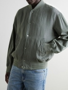 Rag & Bone - Leo Linen Bomber Jacket - Green