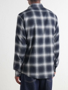 Sunspel - Checked Cotton-Flannel Shirt - Black