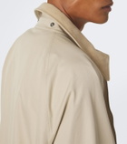 Ralph Lauren Purple Label Hooded cotton twill coat