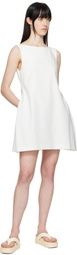 AMOMENTO White Hourglass Minidress
