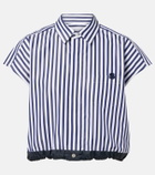 Sacai Striped poplin shirt