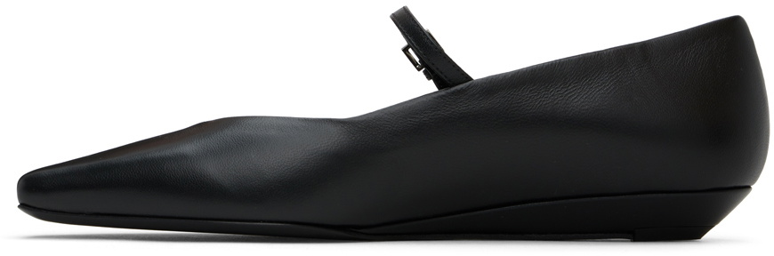Loulou Studio Black Micheline Ballerina Flats