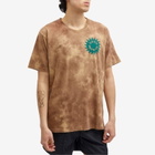 Good Morning Tapes Men's Sun Logo T-Shirt in Earth Dye