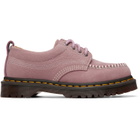 Dr. Martens Pink Lowell Nubuck Moc Toe Derbys