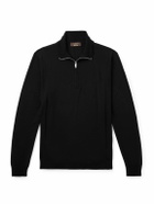 Incotex - Zanone Flexwool Half-Zip Sweater - Black