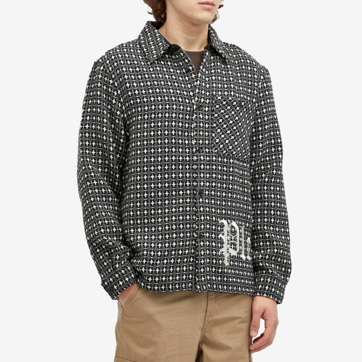 Pleasures Men's Cross Work Shirt in Grey