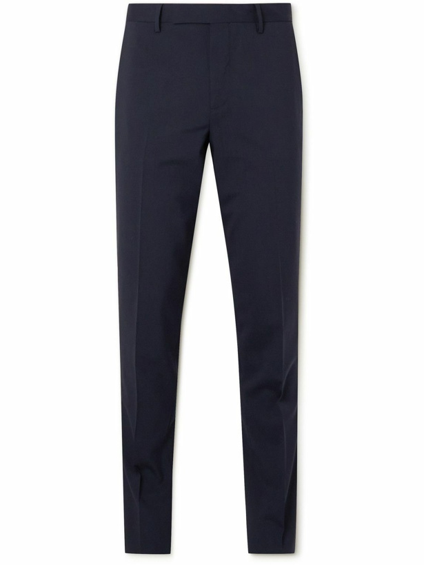 Photo: Paul Smith - Straight-Leg Stretch-Wool Suit Trousers - Blue
