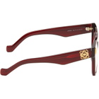 LOEWE Red Anagram Glasses