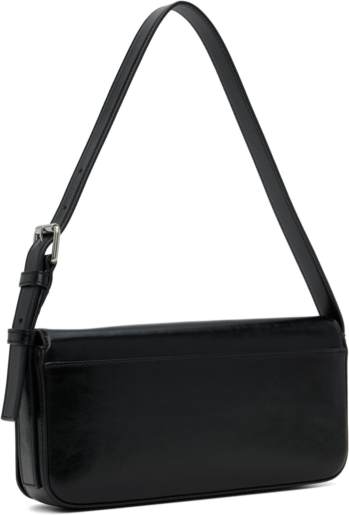 Alexander Wang Black Punch Flap Shoulder Bag