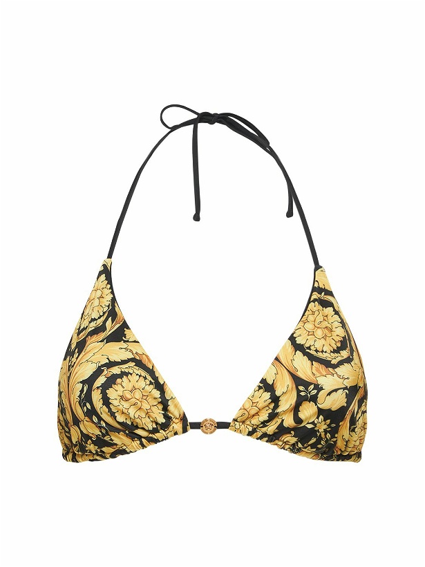 Photo: VERSACE Barocco Print Triangle Bikini Top