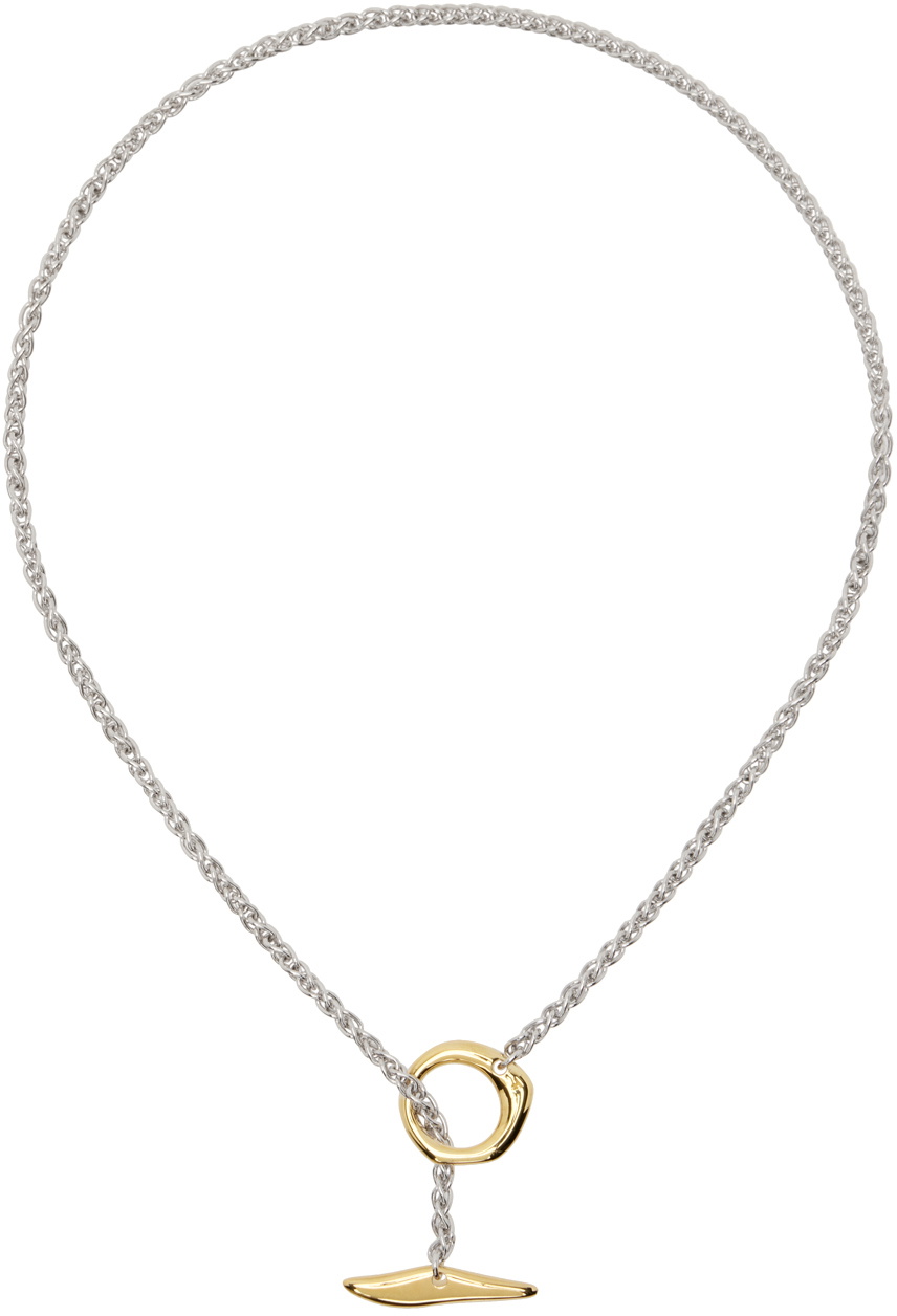 Tom Wood Silver Robin Chain Duo Necklace