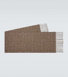 Loro Piana Moulin cashmere tweed scarf