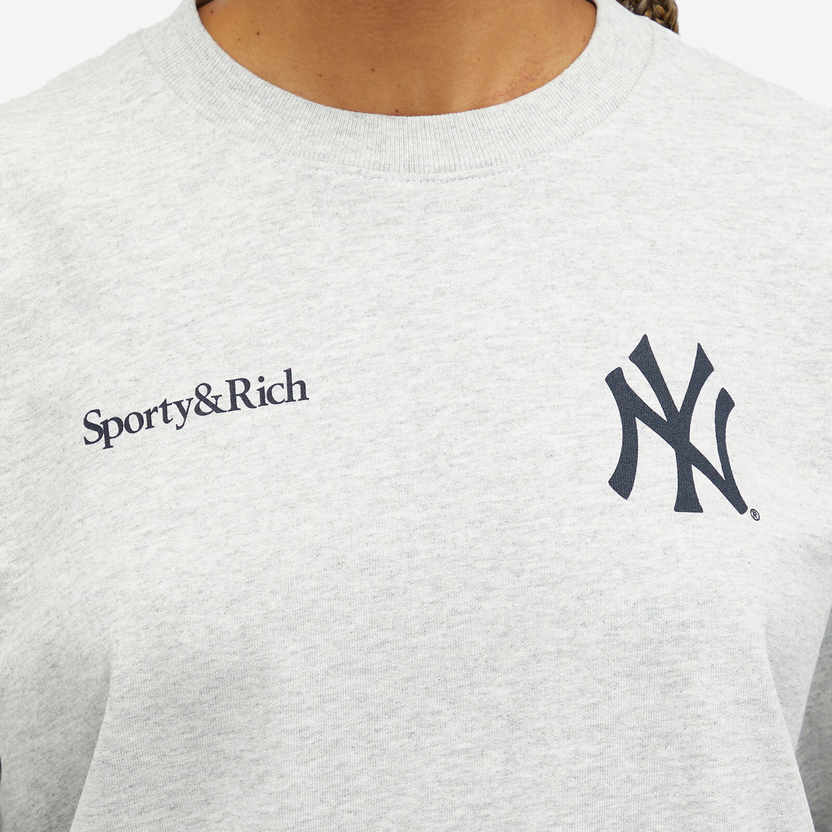 Sporty & Rich Women's Champions Crewneck in Heather Gray