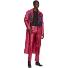 Mowalola Pink Leather Monster Coat