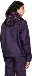 Stone Island Purple Crinkled Jacket