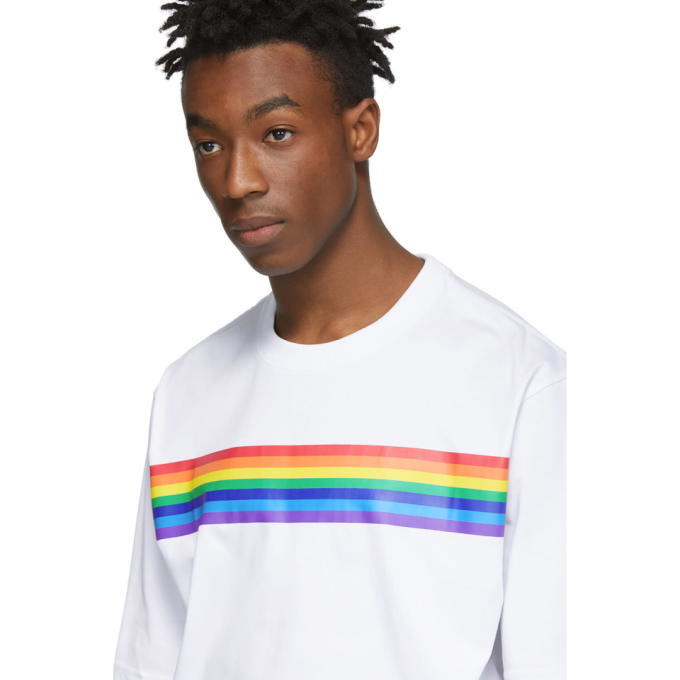 Xander Zhou White Rainbow T-Shirt Xander Zhou