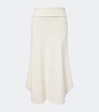 Aya Muse Kena knitted cotton midi skirt