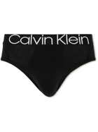 CALVIN KLEIN UNDERWEAR - Stretch Cotton, REFIBRA and Modal-Blend Jersey Briefs - Black