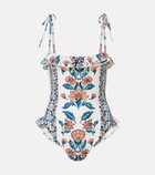 Montce Jacelyn floral ruffled swimsuit