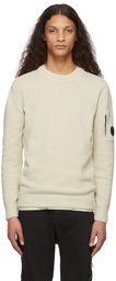 C.P. Company Beige Cotton Crewneck