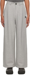 ADER error Gray Pleated Sweatpants