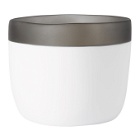 Tina Frey Designs Grey and White Two Color Planter