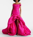 Marmar Halim Off-shoulder bustier gown