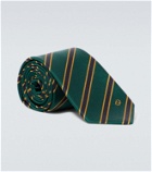 Gucci Interlocking G striped silk tie