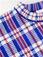 VETEMENTS - Barbes Checked Merino Wool Sweater - Blue