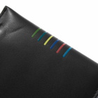 Paul Smith Men's Zip Stripe Wallet in Black
