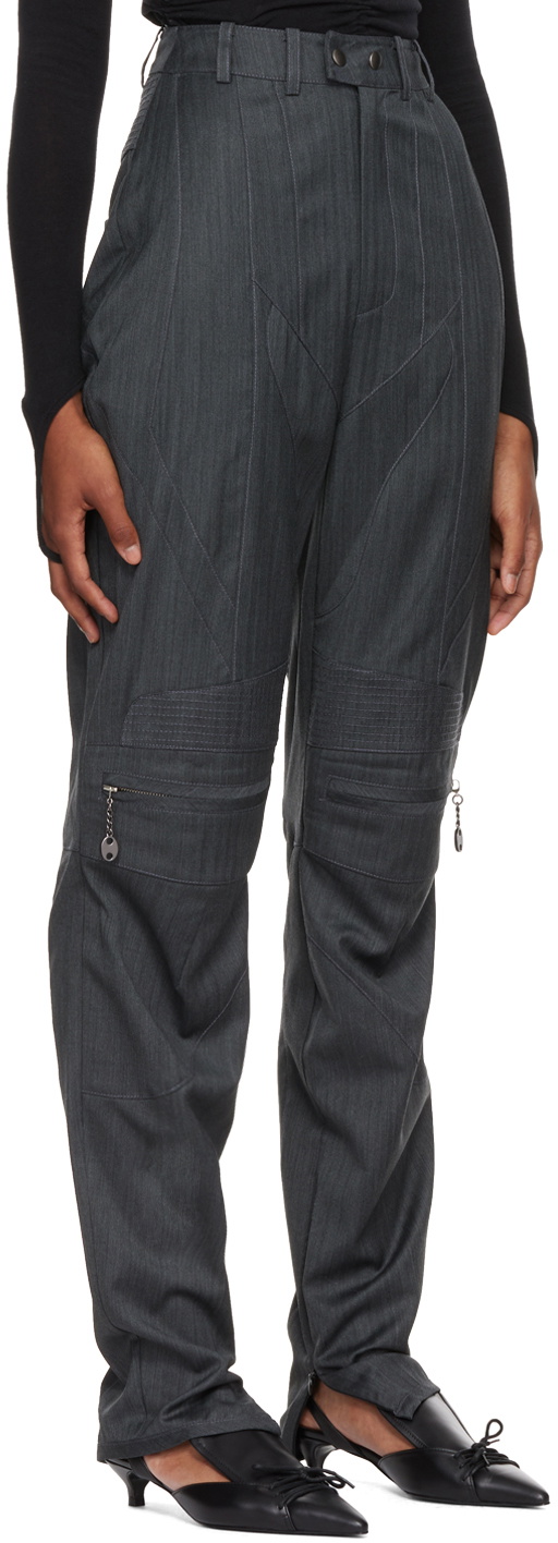 BONBOM Gray Lea Trousers