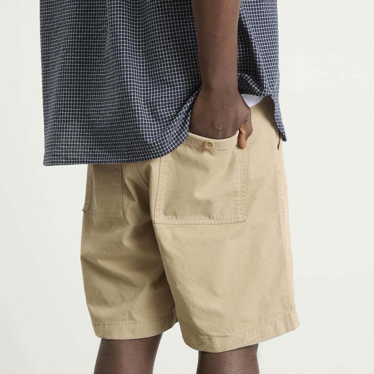Norse Projects Men's Kvitfell Relaxed Twill Shorts in Walnut