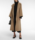 Ganni Wool-blend wrap coat