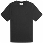 AMI Paris Men's Embossed Heart T-Shirt in Black