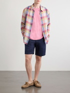 God's True Cashmere - Daybreak Checked Linen Shirt - Multi