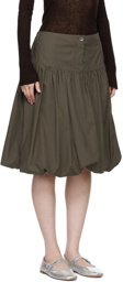 Paloma Wool Khaki Globo Midi Skirt
