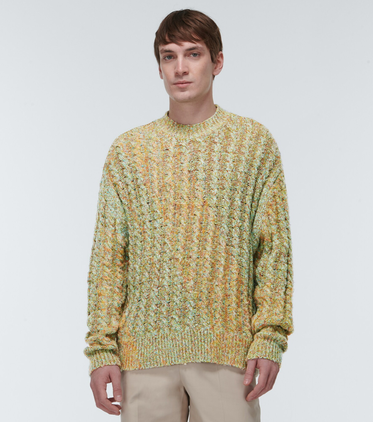 Acne Studios - Cable-knit cotton-blend sweater Acne Studios