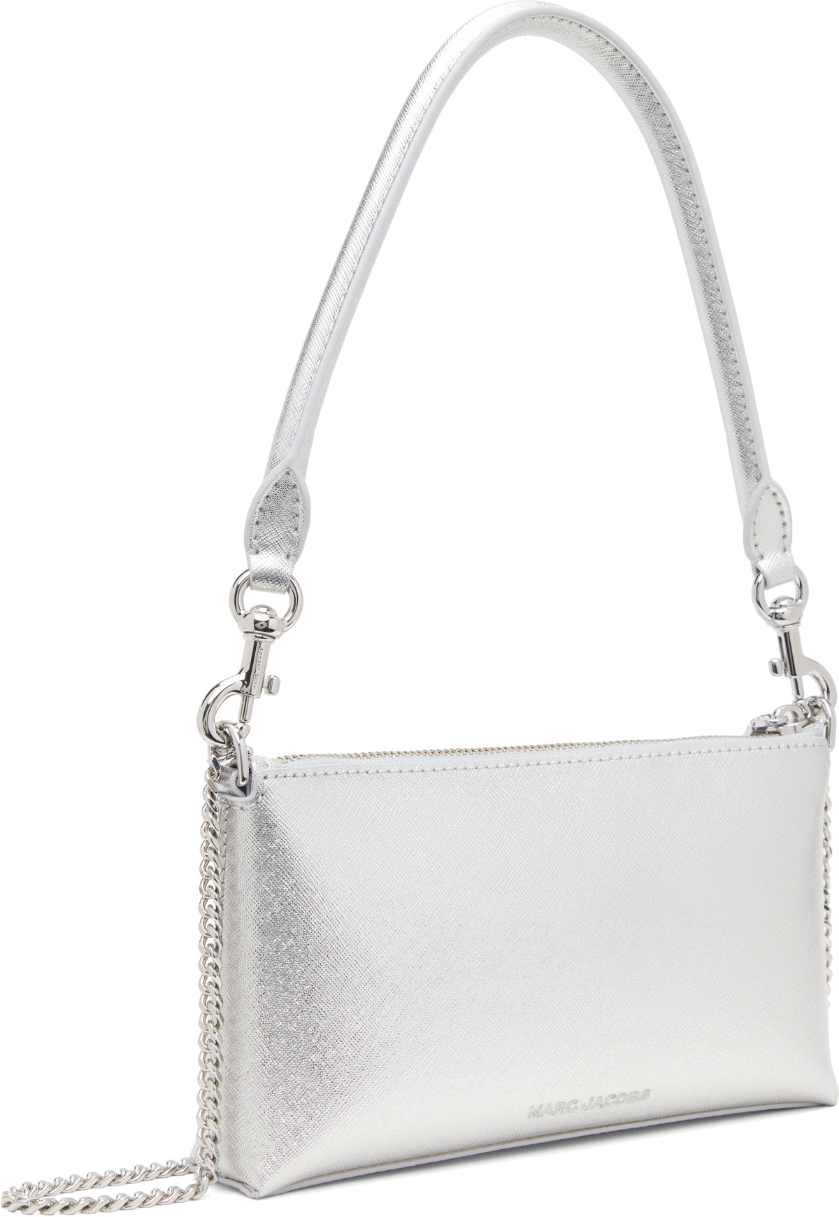 Marc Jacobs Silver 'The Metallic Snapshot' Convertible Shoulder
