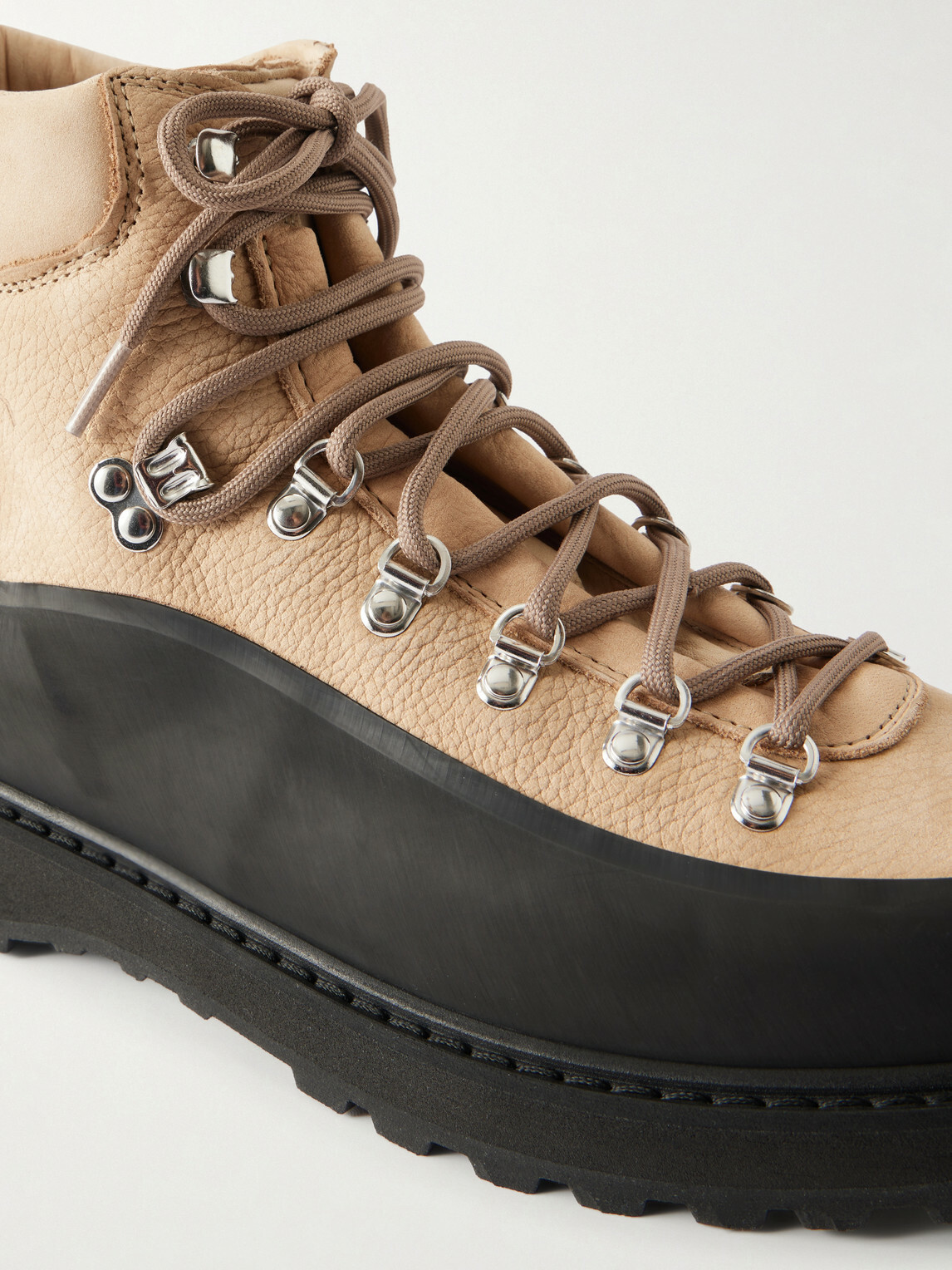 Diemme - Roccia Vet Rubber-Trimmed Nubuck Hiking Boots - Neutrals