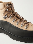 Diemme - Roccia Vet Rubber-Trimmed Nubuck Hiking Boots - Neutrals