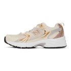 New Balance Beige and Gold 530 Sneakers