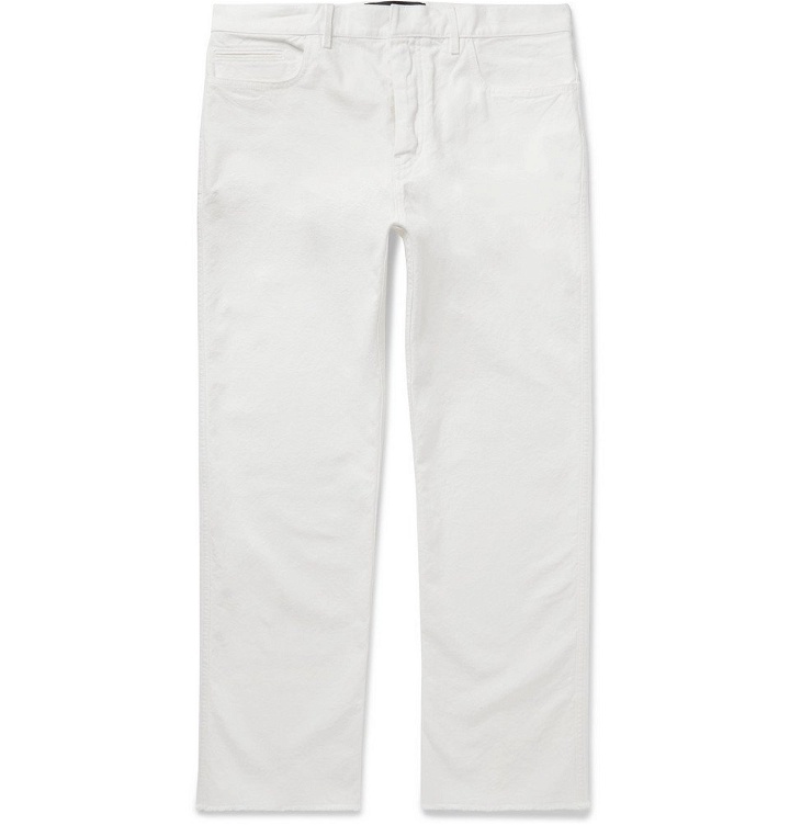 Photo: Haider Ackermann - Slim-Fit Distressed Denim Jeans - Men - Off-white
